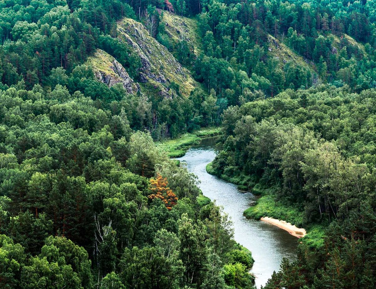 Вид со скал на реку Бердь попадает в инстаграм каждого туриста